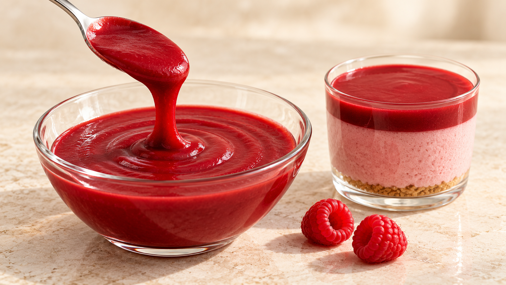 Celebre Raspberry Puree for commercial food production